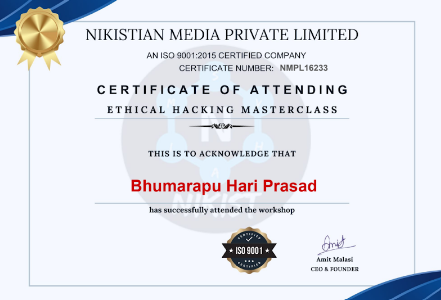 Machine Learning Certificate